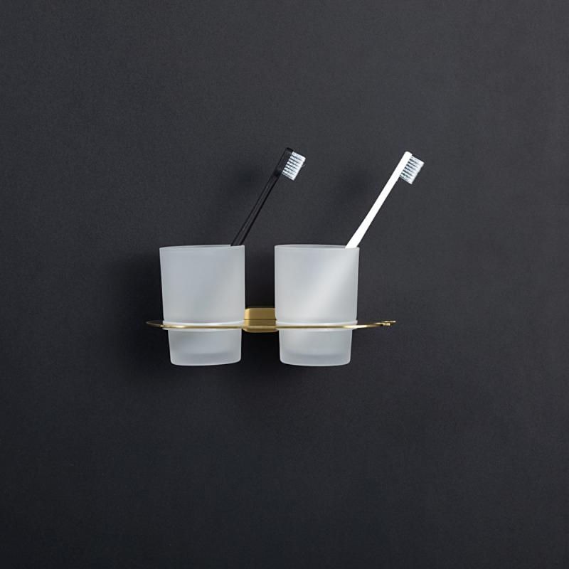 Стаканы для ванны Gappo G309-3 G30908-3 золотой сатин