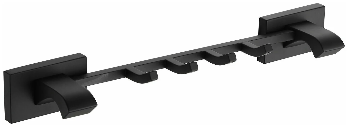 Планка с 4-мя крючками Gappo G07-6 G0716-46 черный