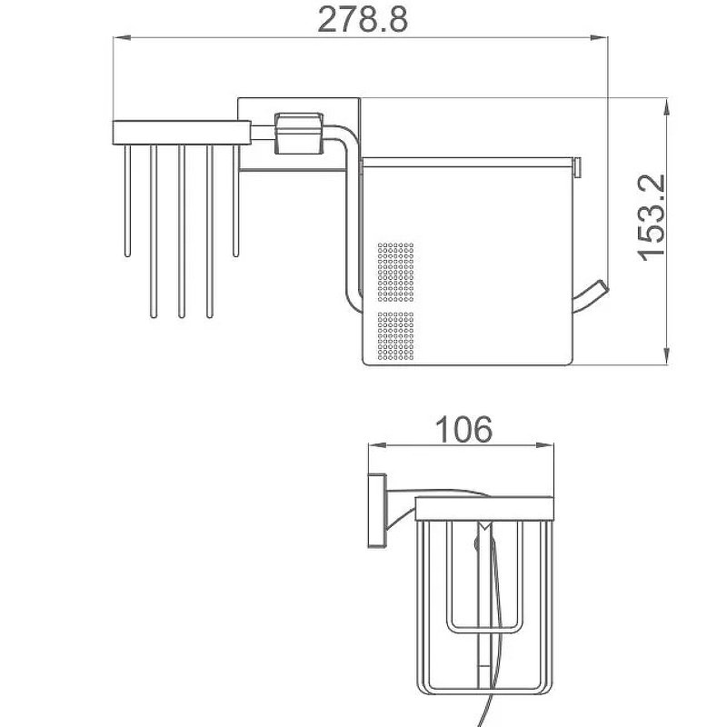 Держатель туалетной бумаги и освежителя воздуха Gappo G07 G0703-10