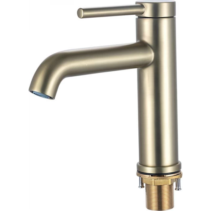 Смеситель для раковины Gappo G06-3 G1006-3 золотой сатин