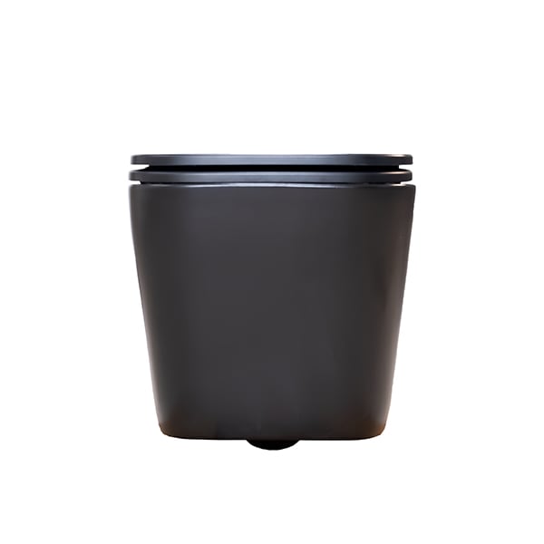 Подвесной унитаз безободковый Sole Cube 2 Black-черный матовый с крышкой Soft-close