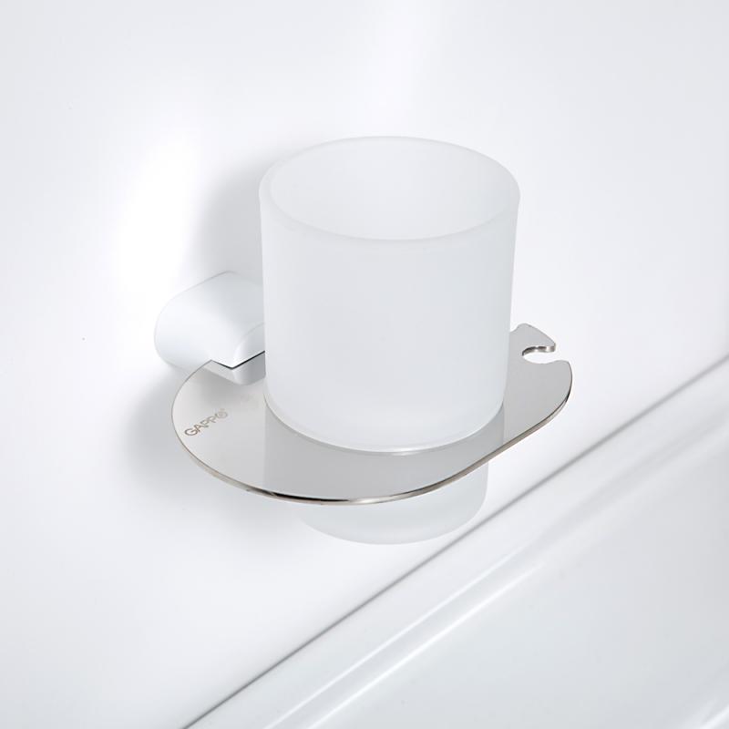 Стакан для ванны Gappo G309-8 G30906-8 белый-хром