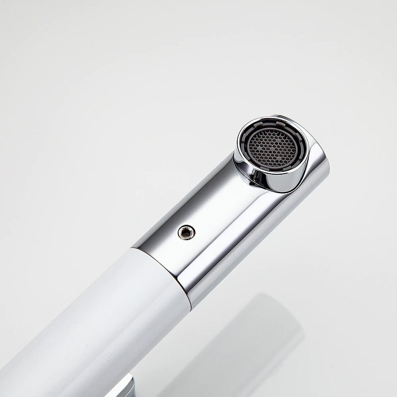 Высокий смеситель для раковины Frap F1052-15 белый-хром