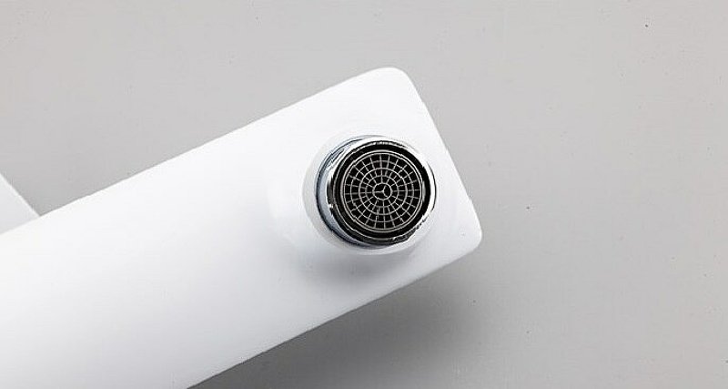 Высокий смеситель для раковины Frap H52 F1052-54 белый-хром