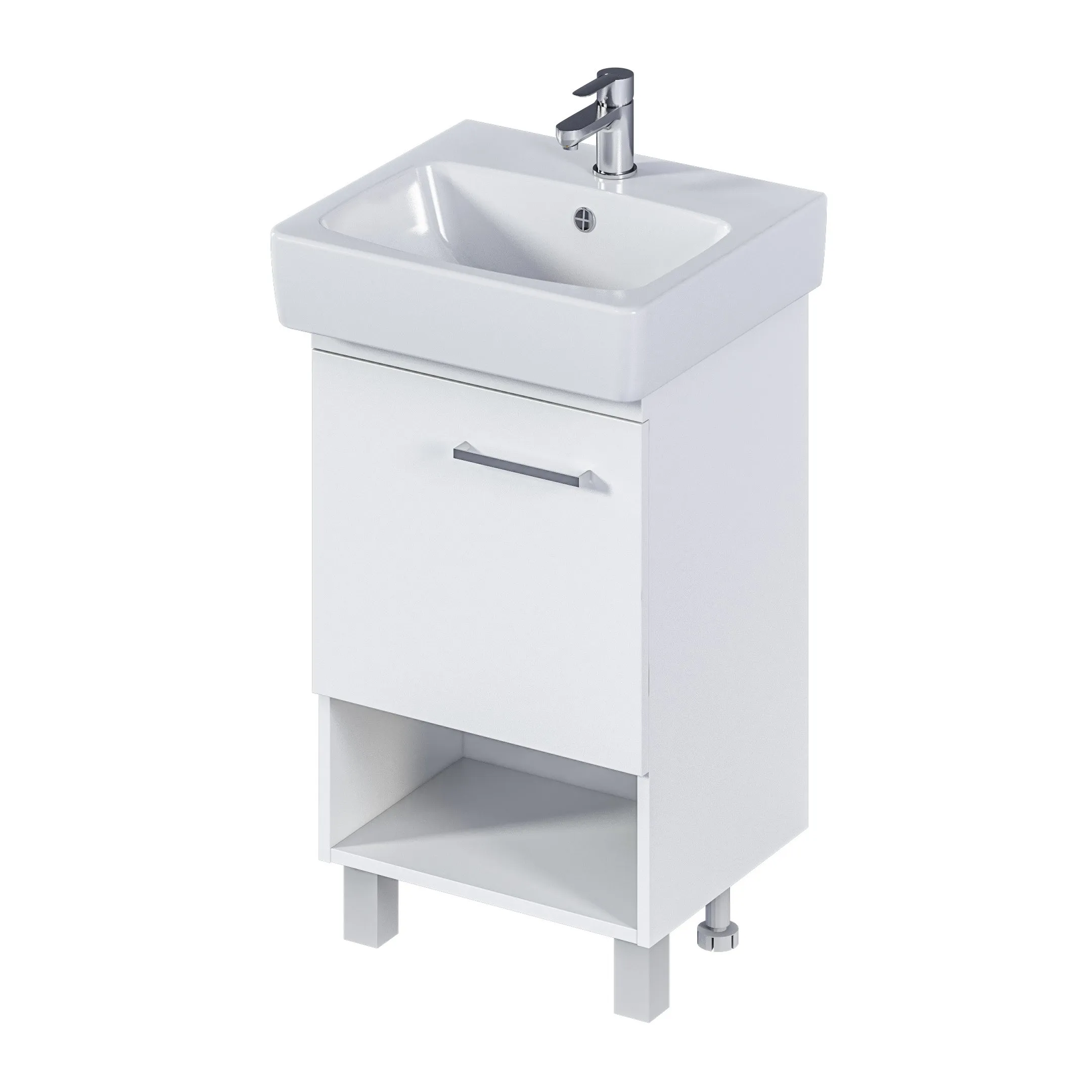 Тумба 1Marka Tera 50Н 1д. Белый глянец