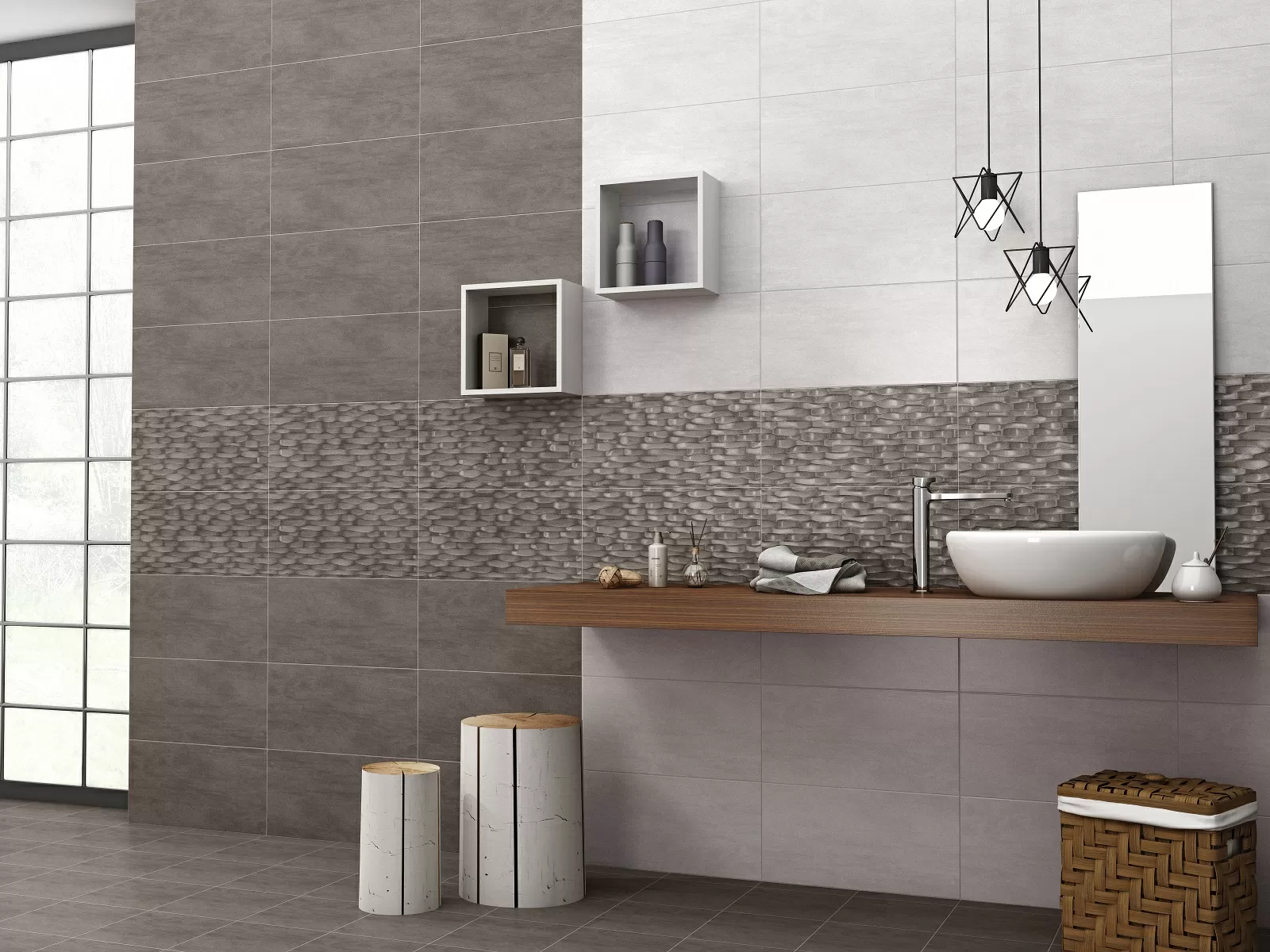 Cube Ceramica Moon Rock Decor