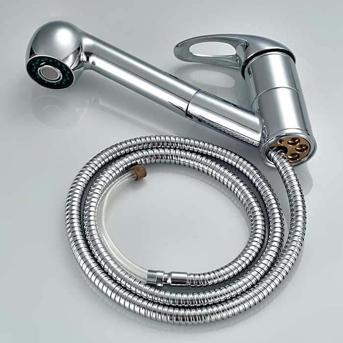 Вытяжной смеситель для кухни Frap H03 F6003 хром