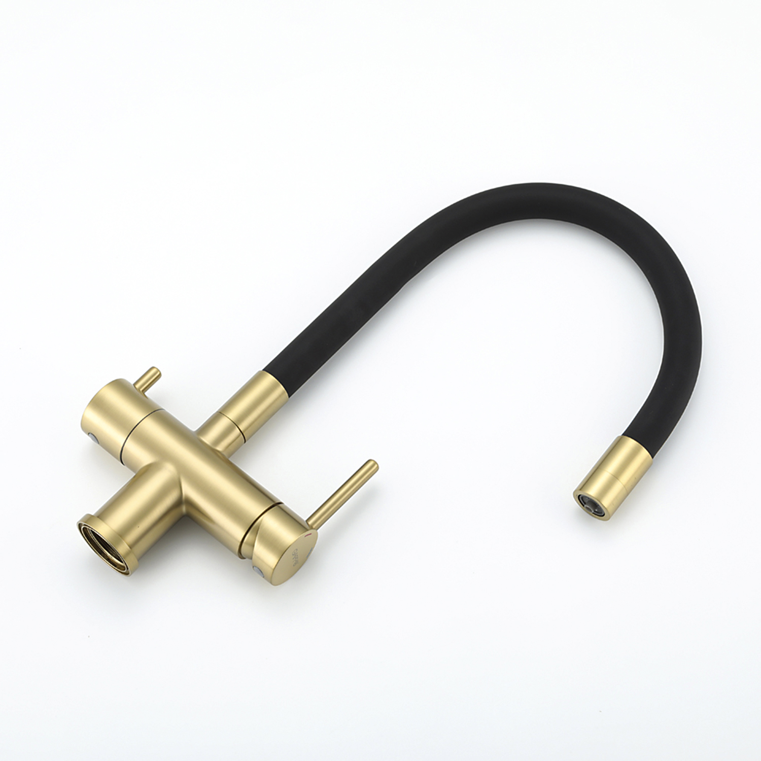 Смеситель для кухни с подключением фильтра Gappo G4398-33 золото-черный