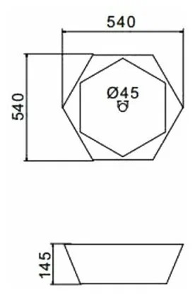 Накладная раковина  Gappo 54 GT502 белая