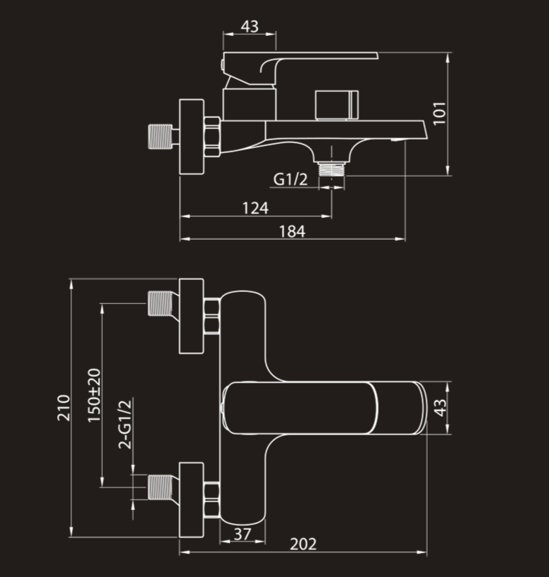 Смеситель для ванны Elghansa Heffen 2352520 хром