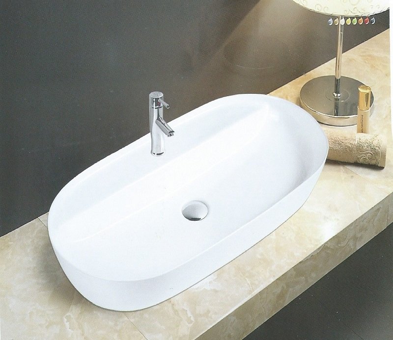 Накладная раковина CeramaLux 81,5 N D1347 белая