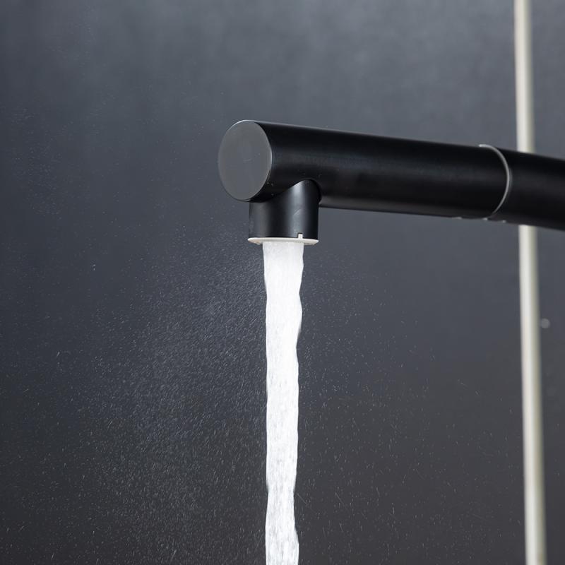 Вытяжной смеситель для кухни Frap H97 F6096-6 черный