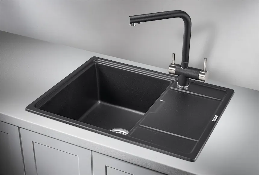 Кухонная мойка Granula GR-6503 Шварц (черный металлик)