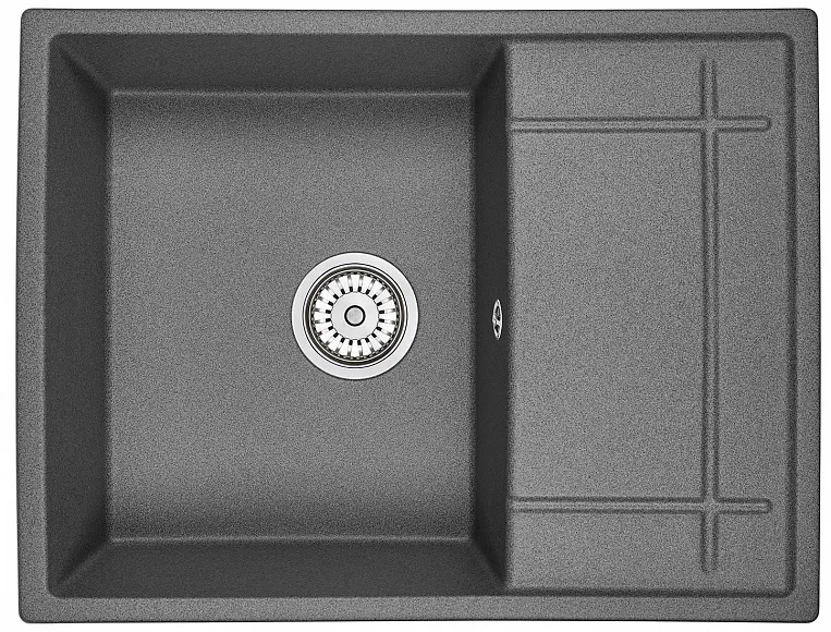 Кухонная мойка Granula GR-6501 Графит (черно-серый)