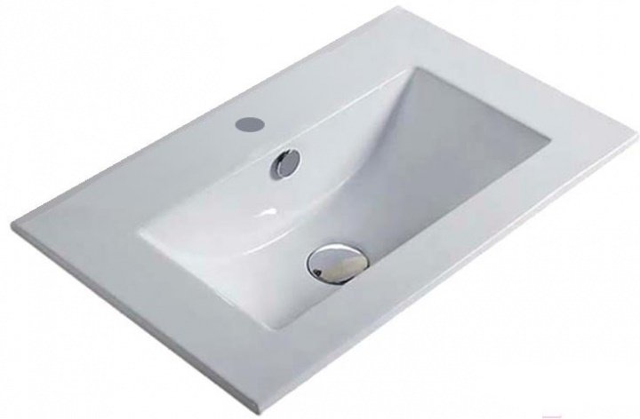 Полувстраиваемая раковина CeramaLux 61 N YJ803-60 белая