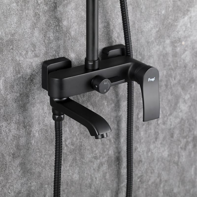 Душевая система Frap H75-6 F2475-6 черный