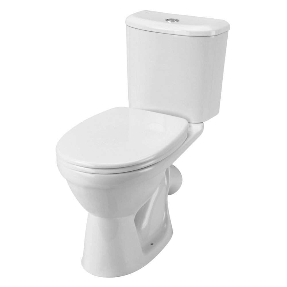 Унитаз-компакт Santek Бореаль, косой выпуск, 2 режима, дюропласт