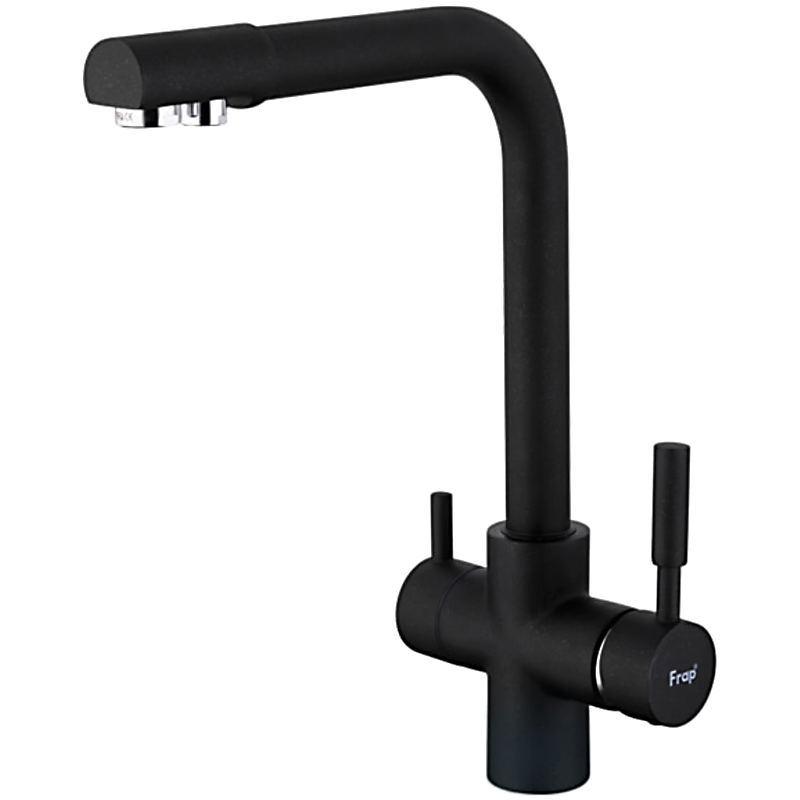 Смеситель для кухни с фильтром Frap F4352-7 черный