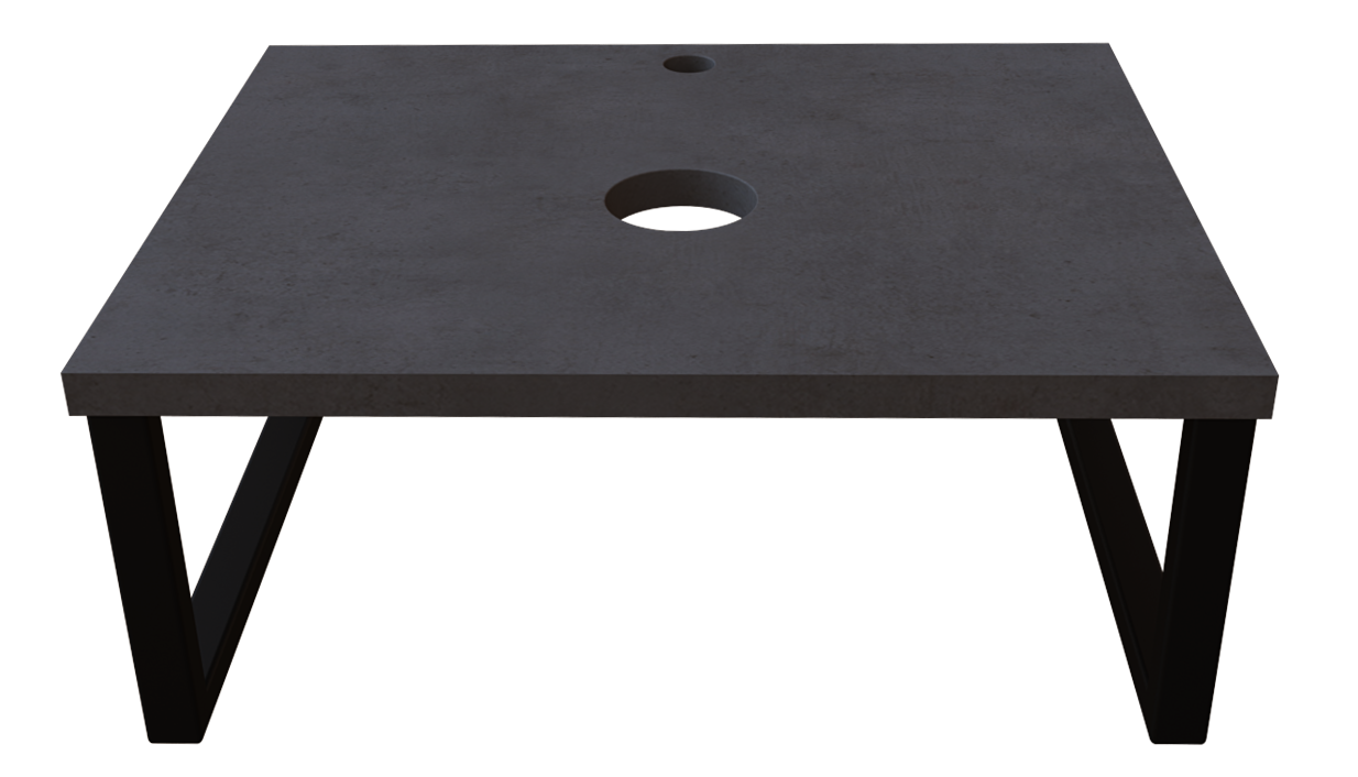 Столешница 1Marka Grunge Loft 60 Бетон темно-серый