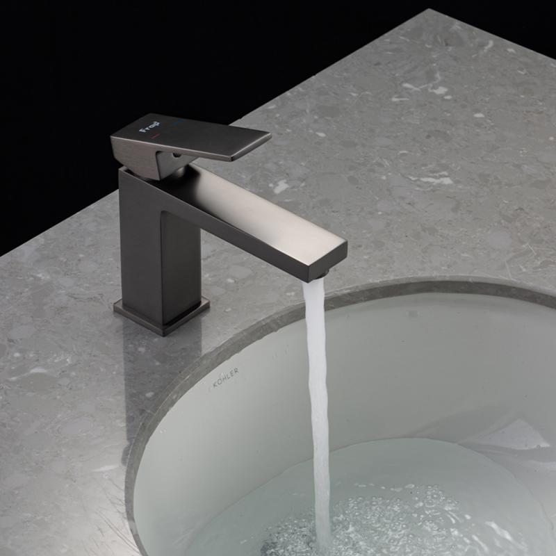 Смеситель для раковины Frap H91-9 F1091-9 оружейная сталь