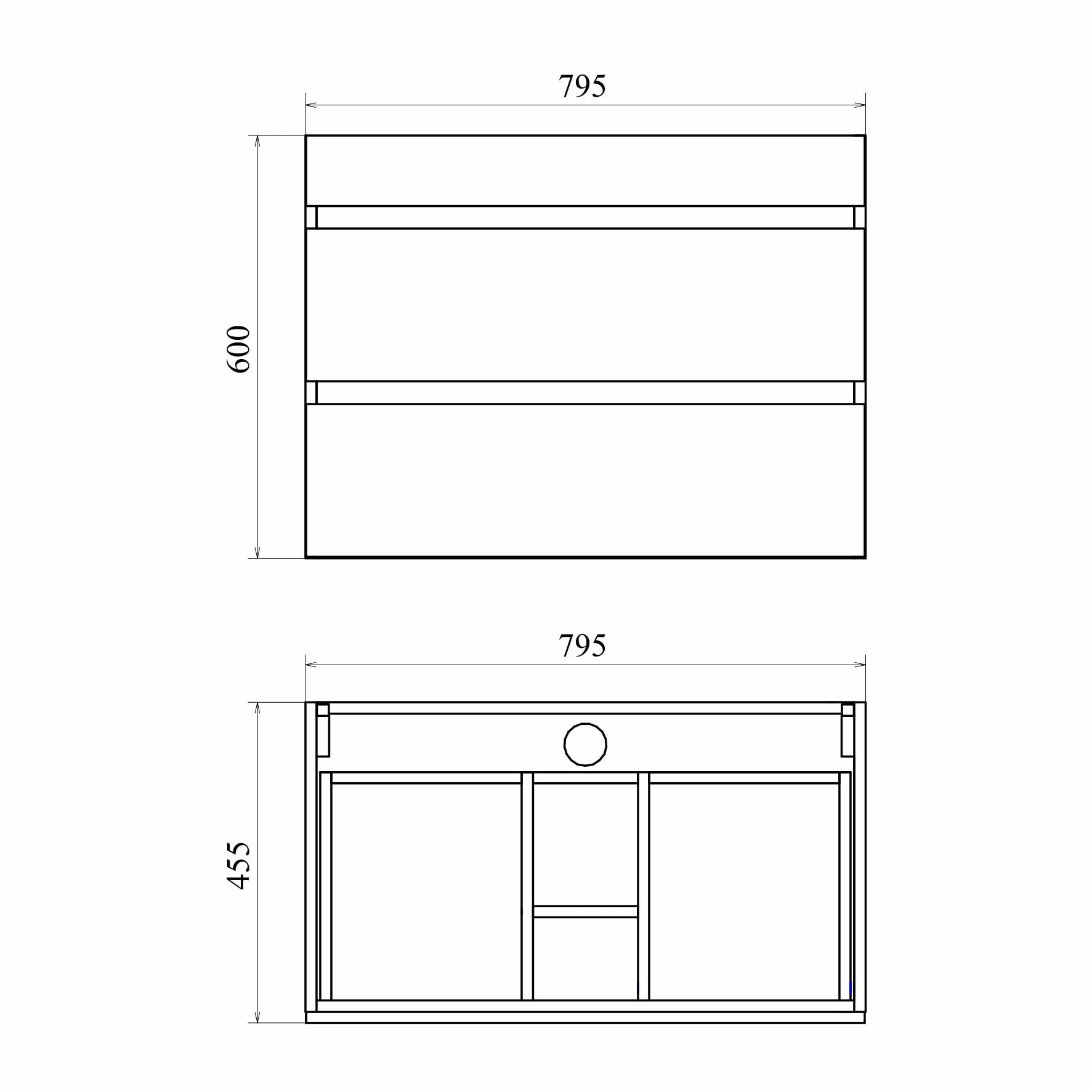 Подвесная тумба Nova Karelia 70 дуб харбор золотой (Simple 70)
