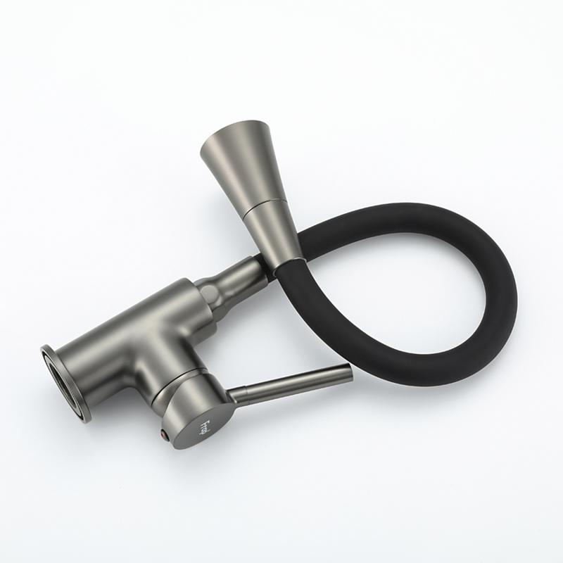 Смеситель для кухни Frap H44 F4044-9 оружейная сталь