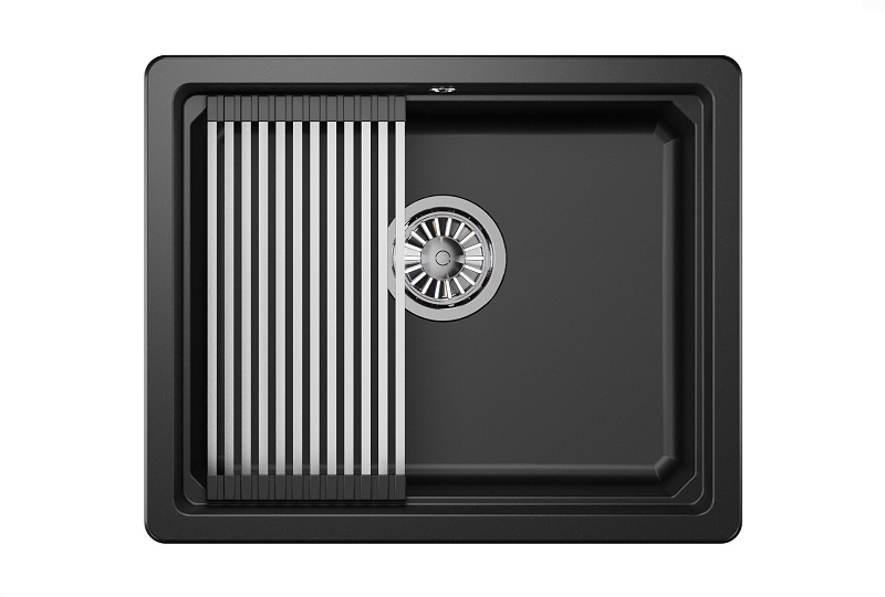 Кухонная мойка Granula KS-5501U Шварц (черный металлик)