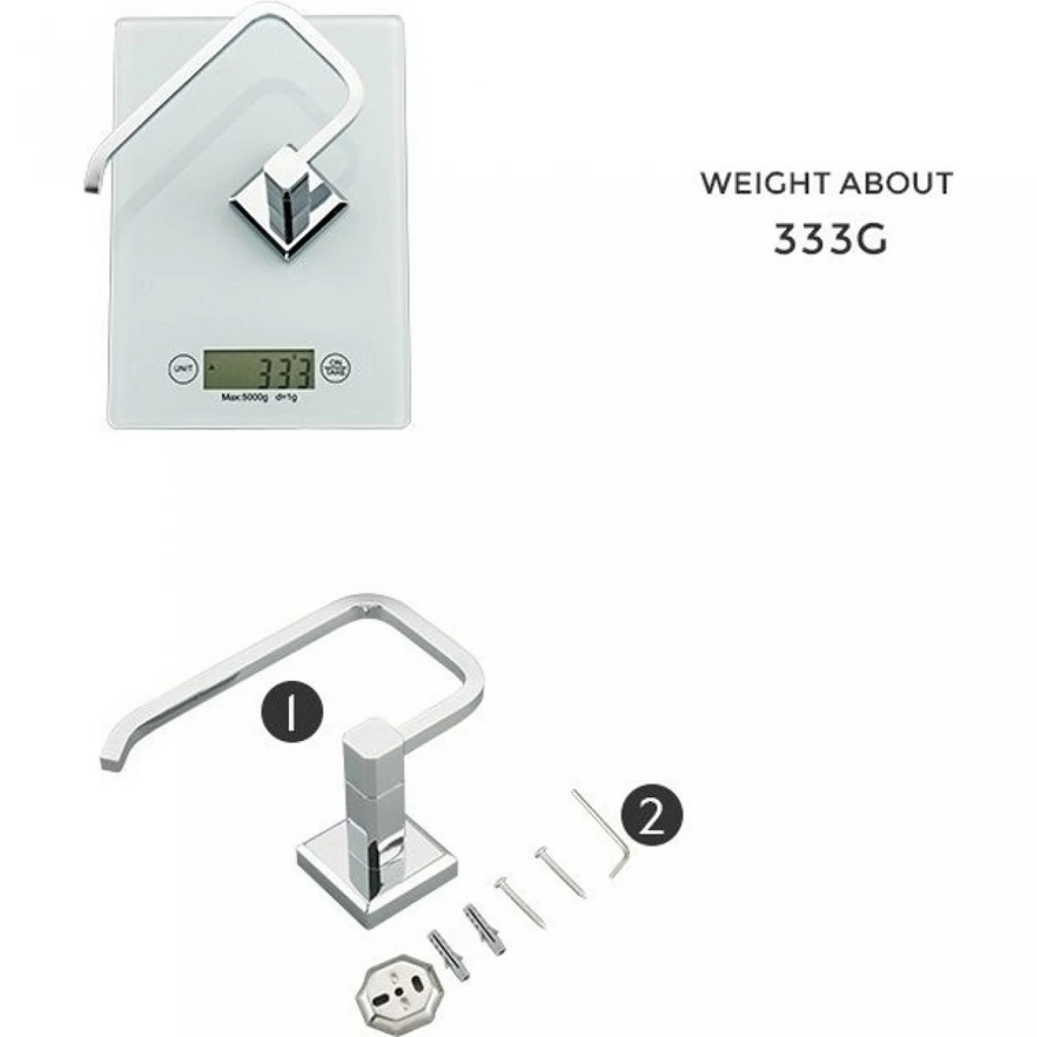 Держатель туалетной бумаги Gappo G38 G3803-3 хром