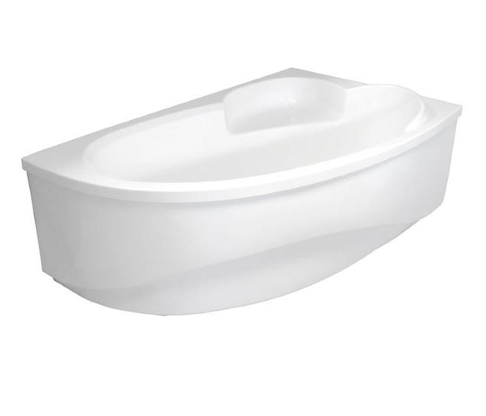 Ванна из литьевого мрамора Castone Диана 159x98 правая (с панелью)