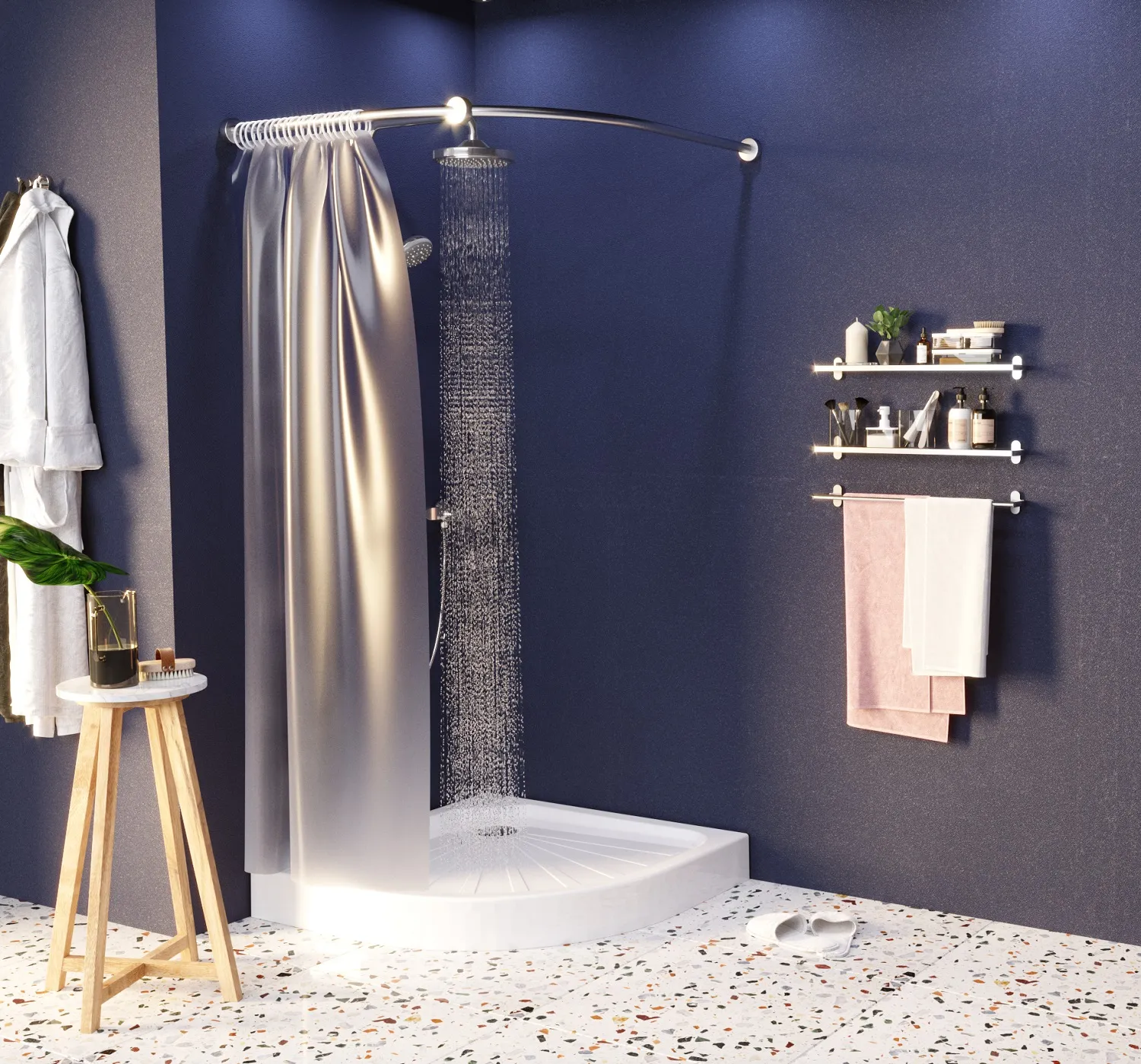 Поддон 1Marka Tondo полукруглый 100*100