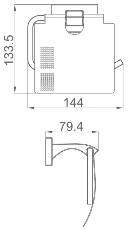 Держатель туалетной бумаги Gappo G07-6 G0703-6 черный