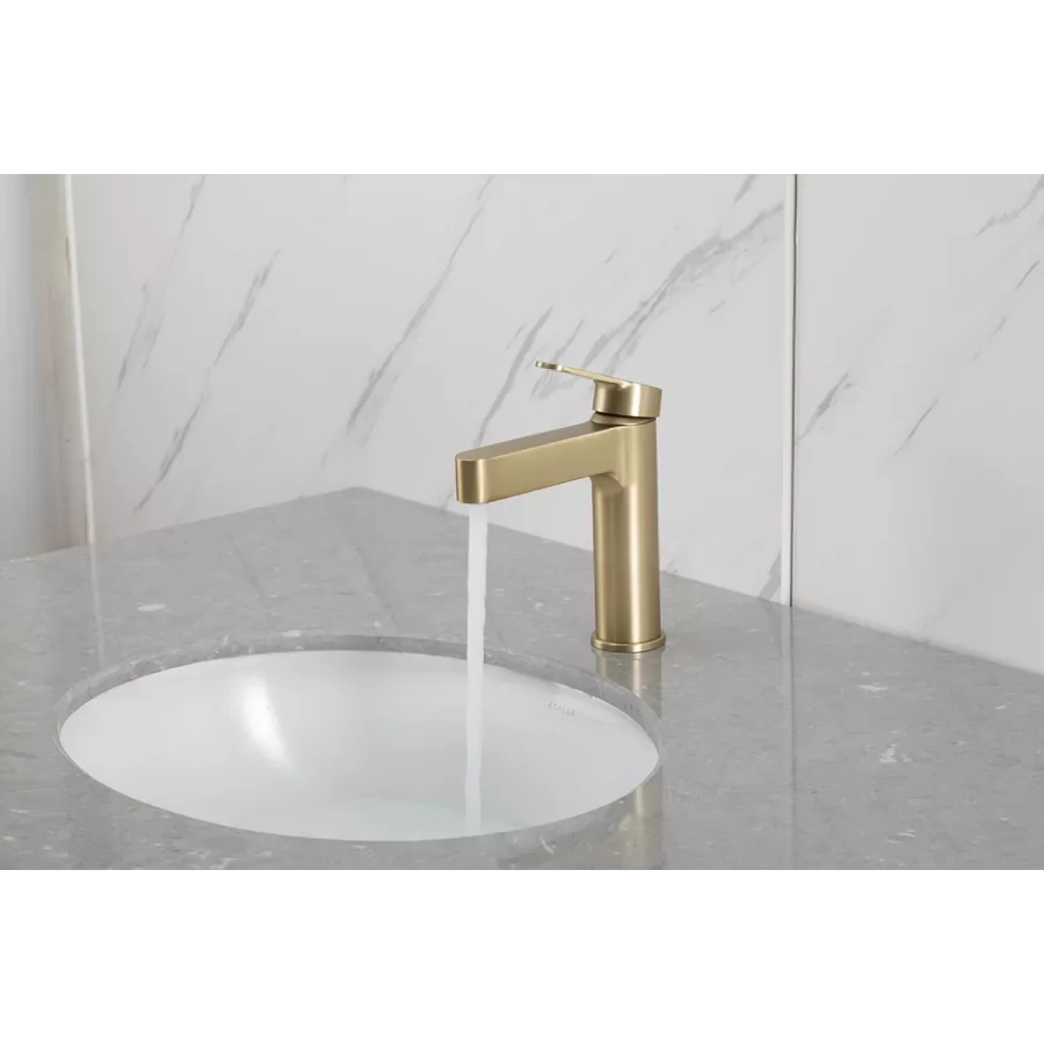 Смеситель для раковины Gappo G99-33 G1099-33 золотой сатин