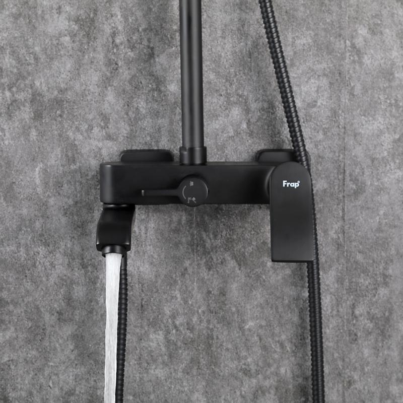 Душевая система Frap H75-6 F2475-6 черный