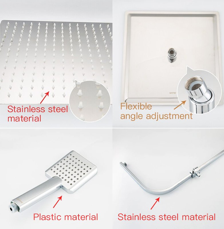 Душевая система с термостатом Gappo G07 G2407-40