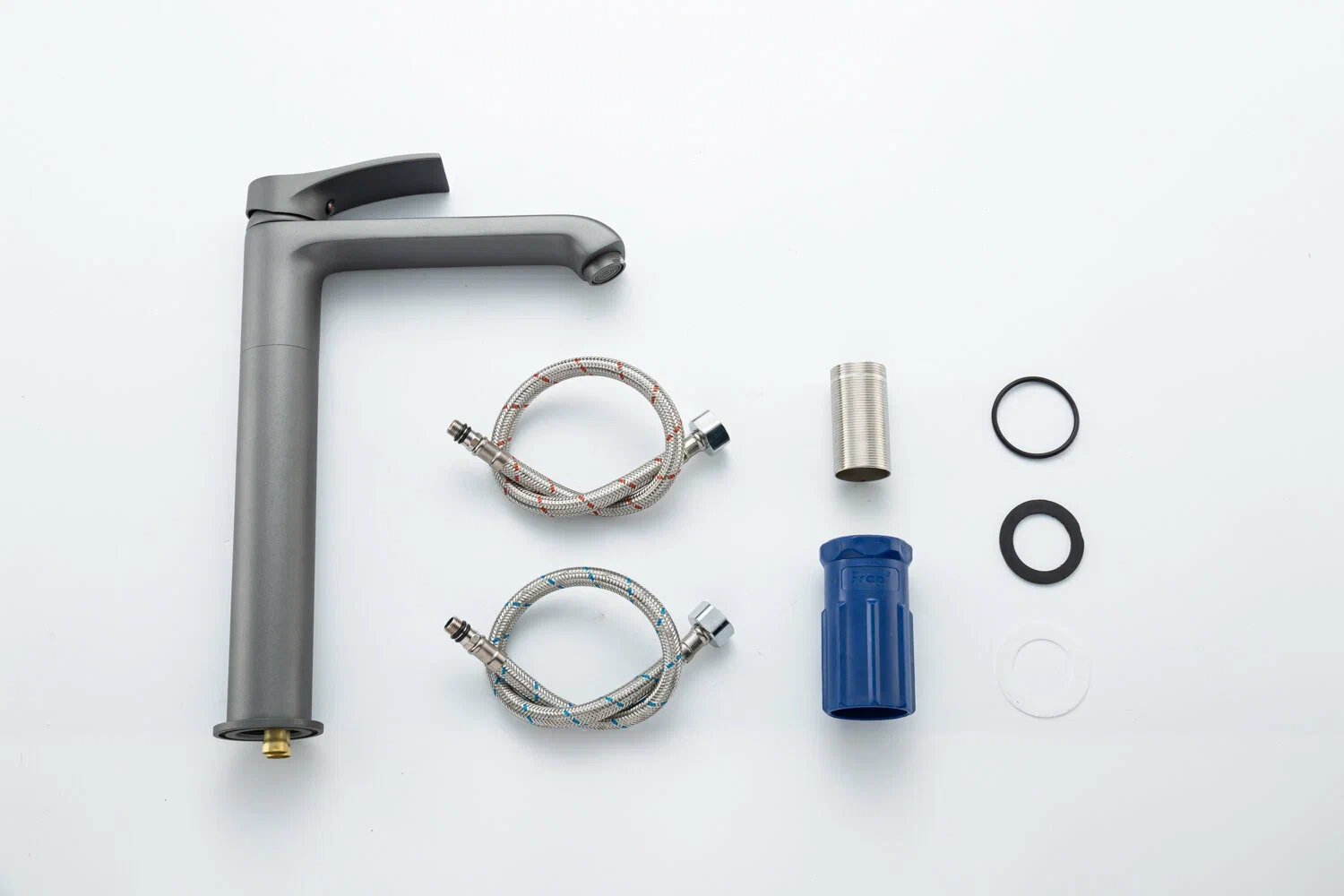 Высокий смеситель для раковины Frap H75-9 F1075-219 графит