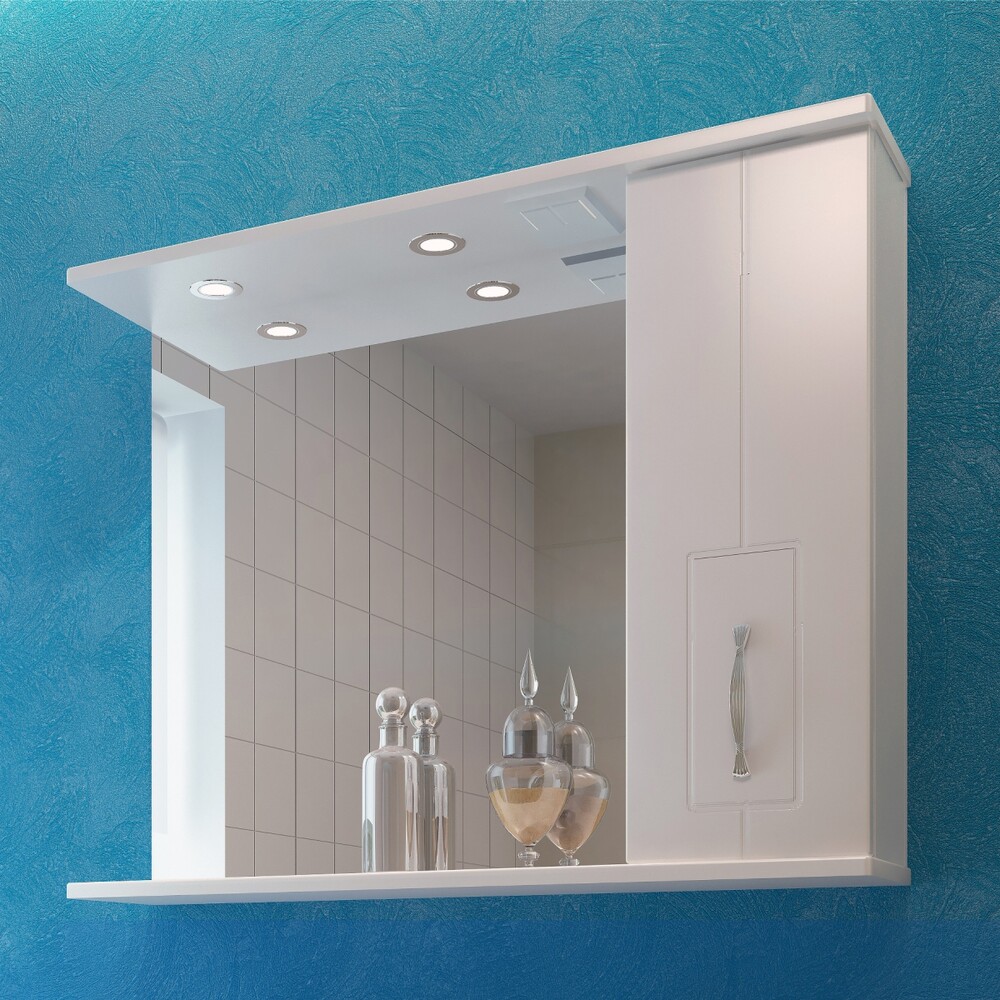 Шкаф-зеркало EvaGold Alegra 85 правое