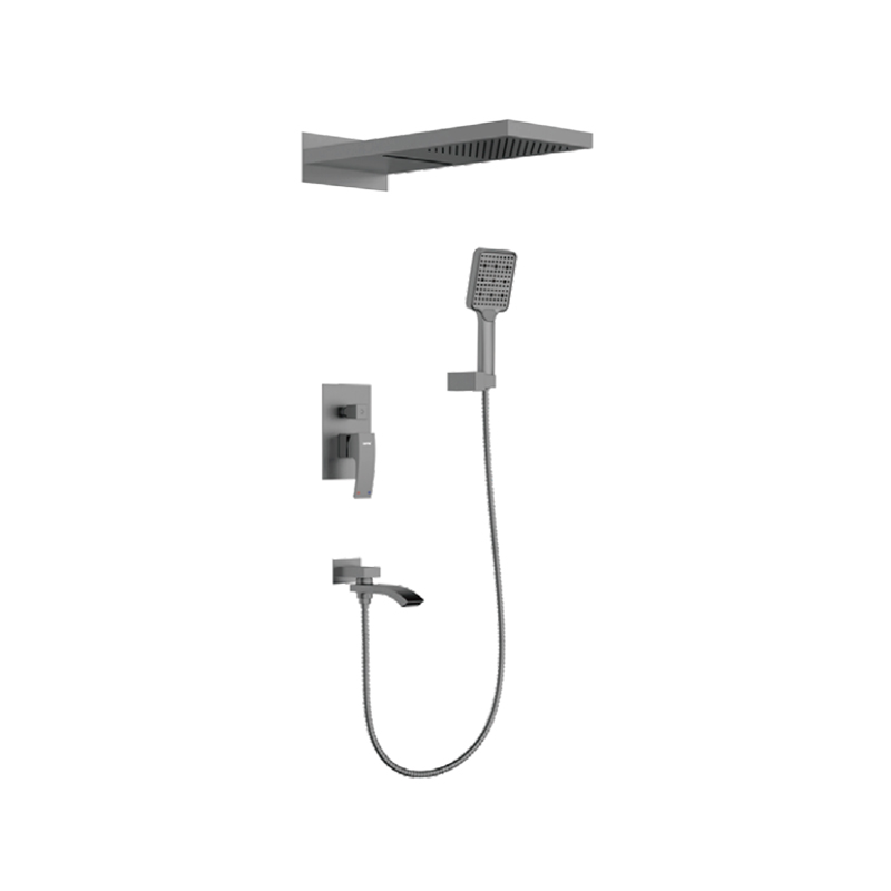 Встраиваемая душевая система Gappo G07 G7107-79 оружейная сталь