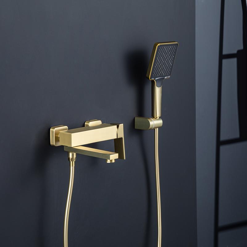 Смеситель для ванны Frap H91-3 F3291-3 золотой сатин