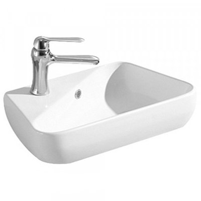 Подвесная раковина CeramaLux 45 N 9275R правая белая