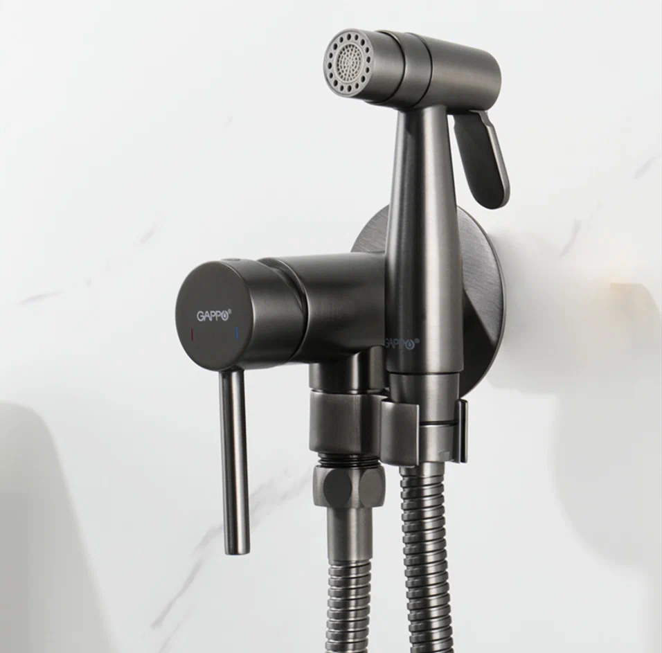 Гигиенический душ встраиваемый Gappo G06-9 G7206-9 оружейная сталь