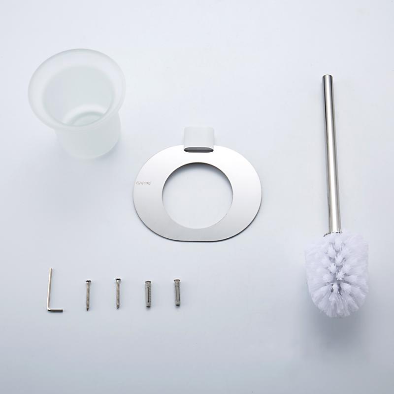 Настенный ершик Gappo G309-8 G30910-8 белый-хром