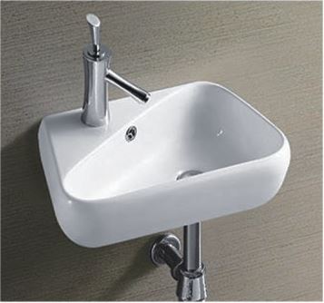 Подвесная раковина CeramaLux 45 N 9275R правая белая