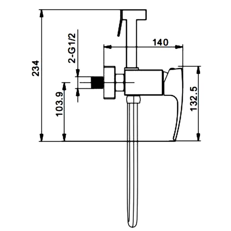 Гигиенический душ Gappo G07-6 G2007-6 черный