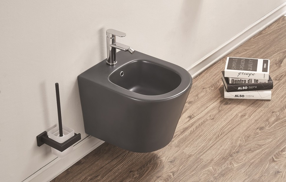 Подвесное биде CeramaLux 5330МDH темно-серый