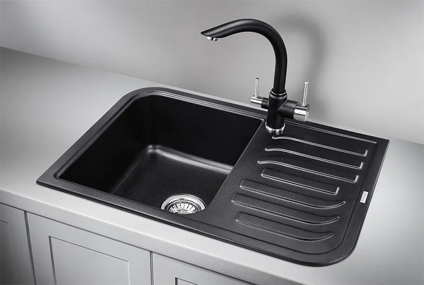 Кухонная мойка Granula GR-7001 Шварц (черный металлик)