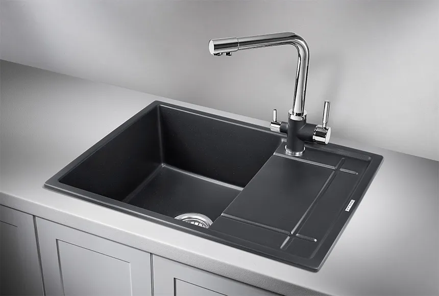 Кухонная мойка Granula GR-6501 Шварц (черный металлик)