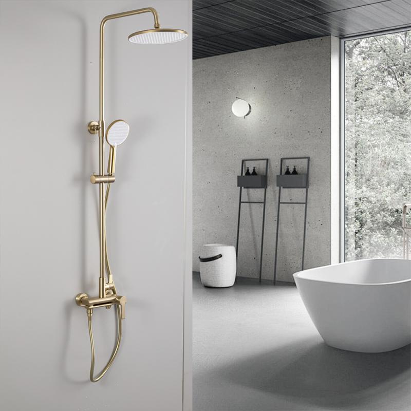 Душевая система Frap H88-3 F2488-3 золотой сатин