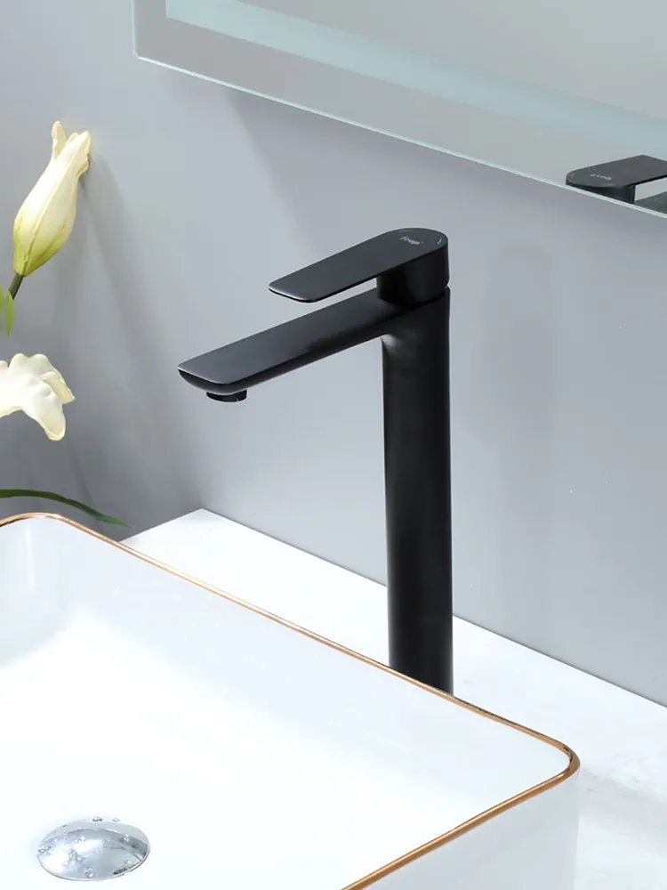 Высокий смеситель для раковины Frap H806-6 F10806-26 черный