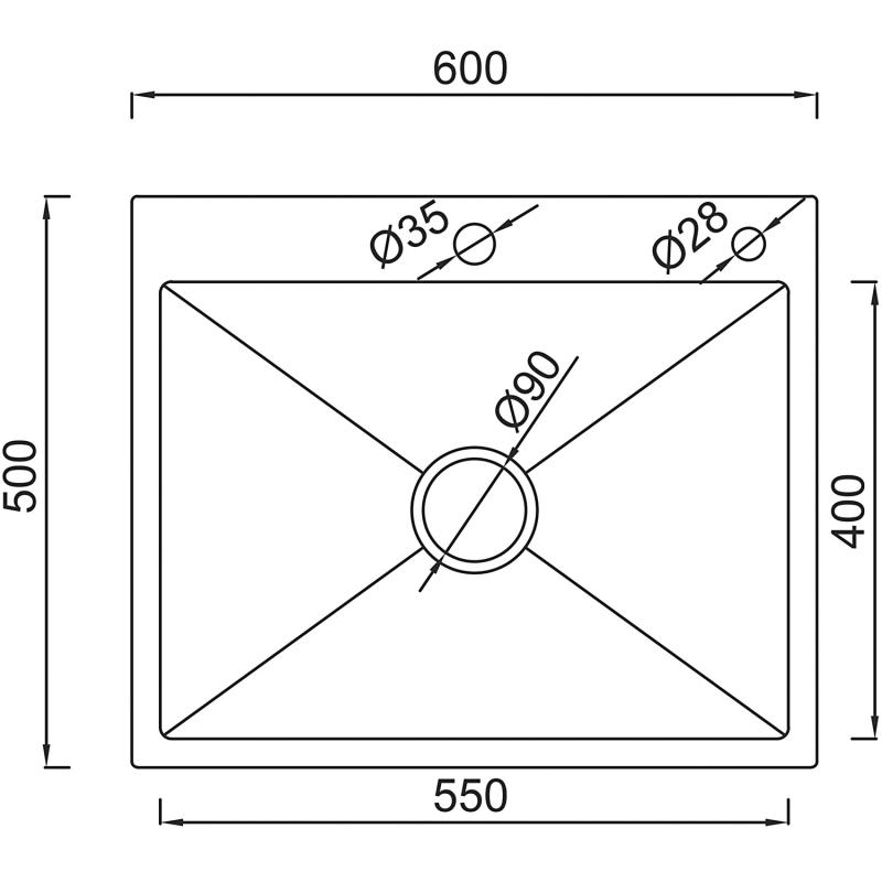 Мойка для кухни с коландером из нержавеющей стали Gappo GS6050-3 золотой сатин