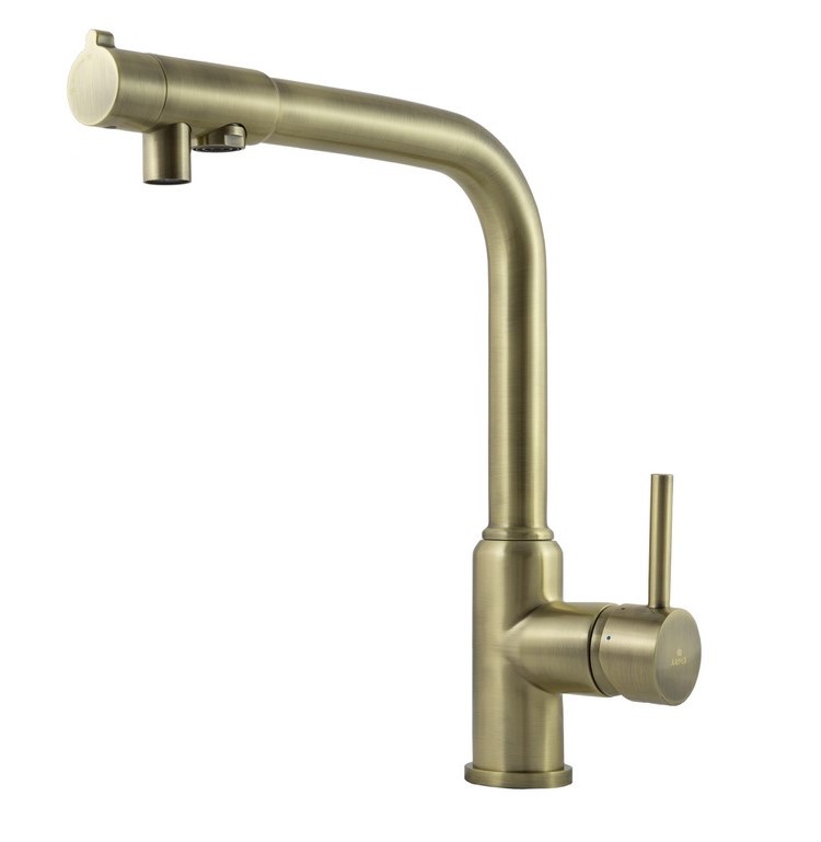 Смеситель для кухни с встроенным краном под питьевую воду Kaiser Teka 13044-3 Bronze